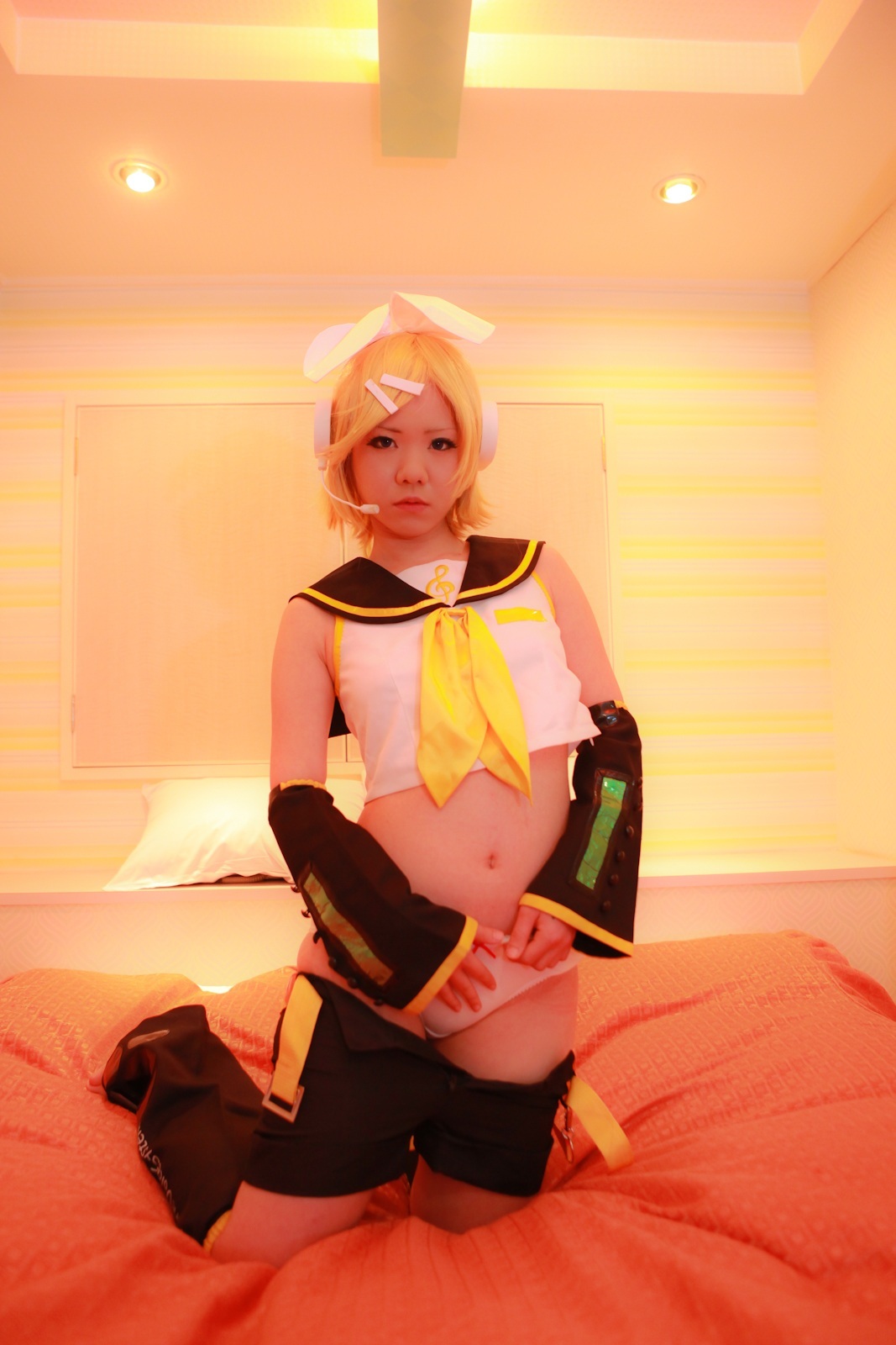 [Cosplay]Vocaloid-热Kagamine Rin裸体